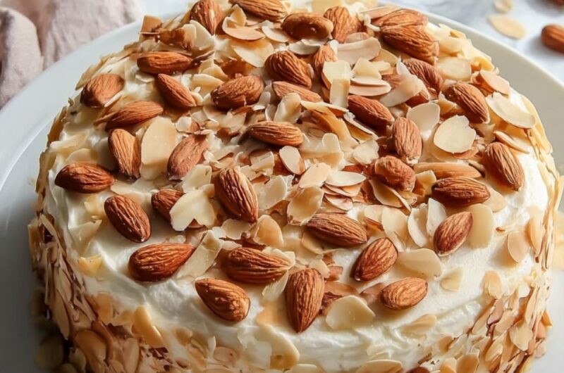 Honey-Apple-Almond Cake Recipe