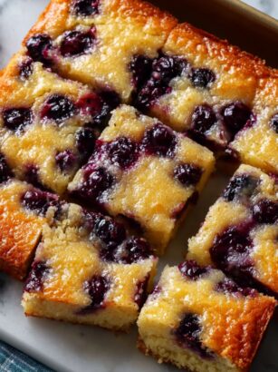 Honeyed Lemon-Berry Snack Cake Recipe