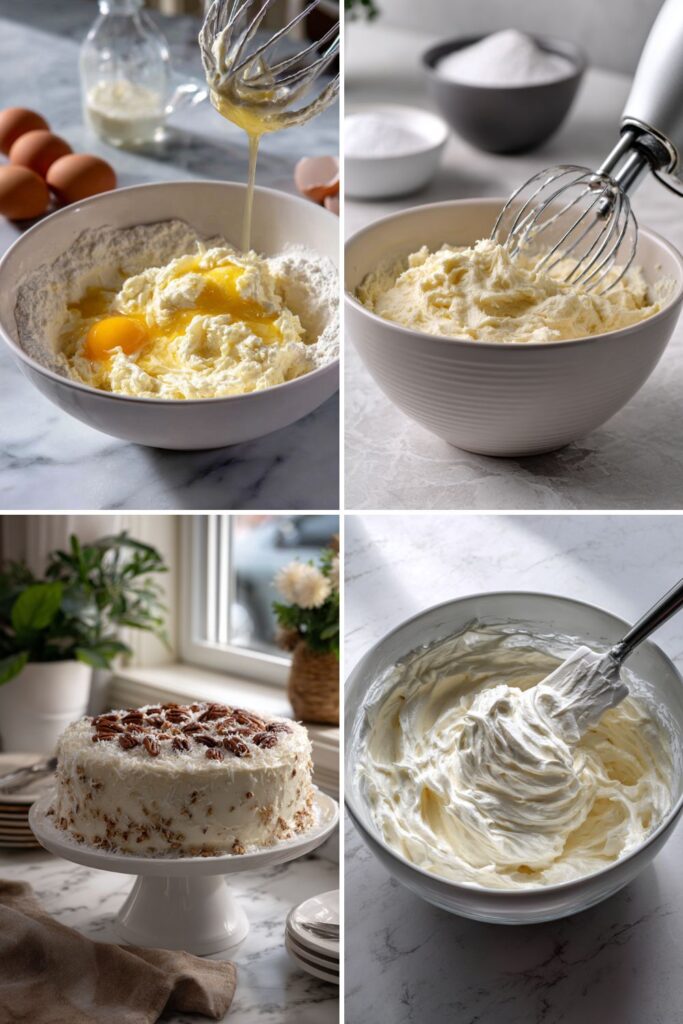 Iced Italian Cream Cake Recipe