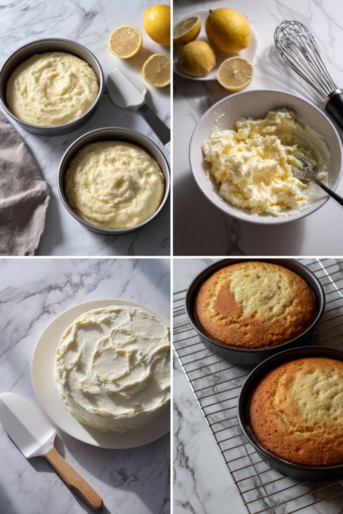 Lemon Cake with Lemon Meringue Buttercream Recipe