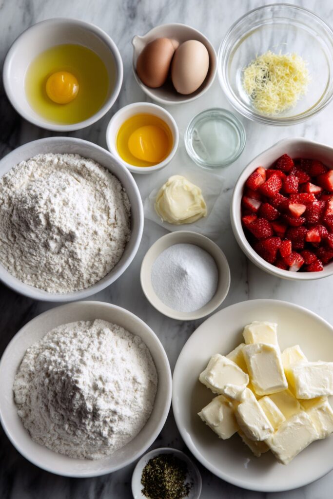 Lemon Chiffon Cake with Strawberry Frosting Recipe