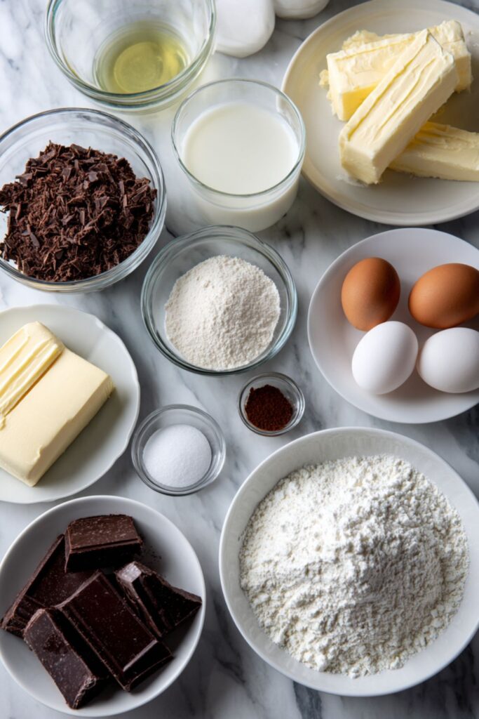 Marble Snacking Cake with Chocolate Frosting Recipe