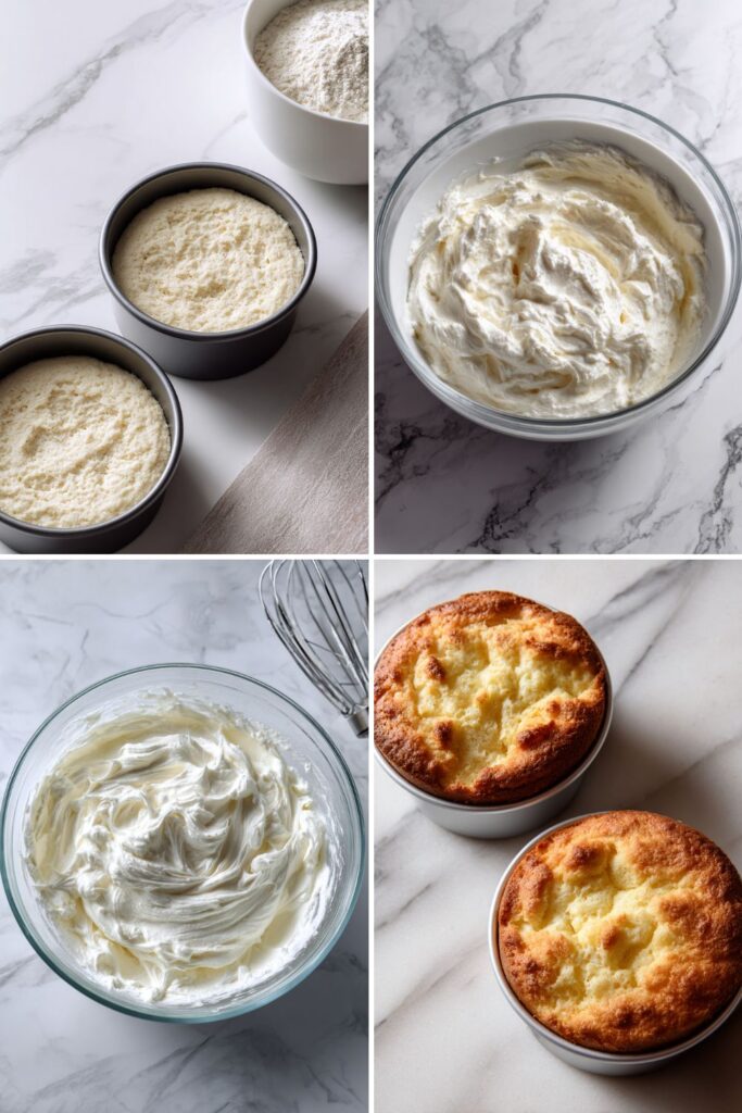 Mini Angel Food Cakes with Marshmallow Frosting Recipe