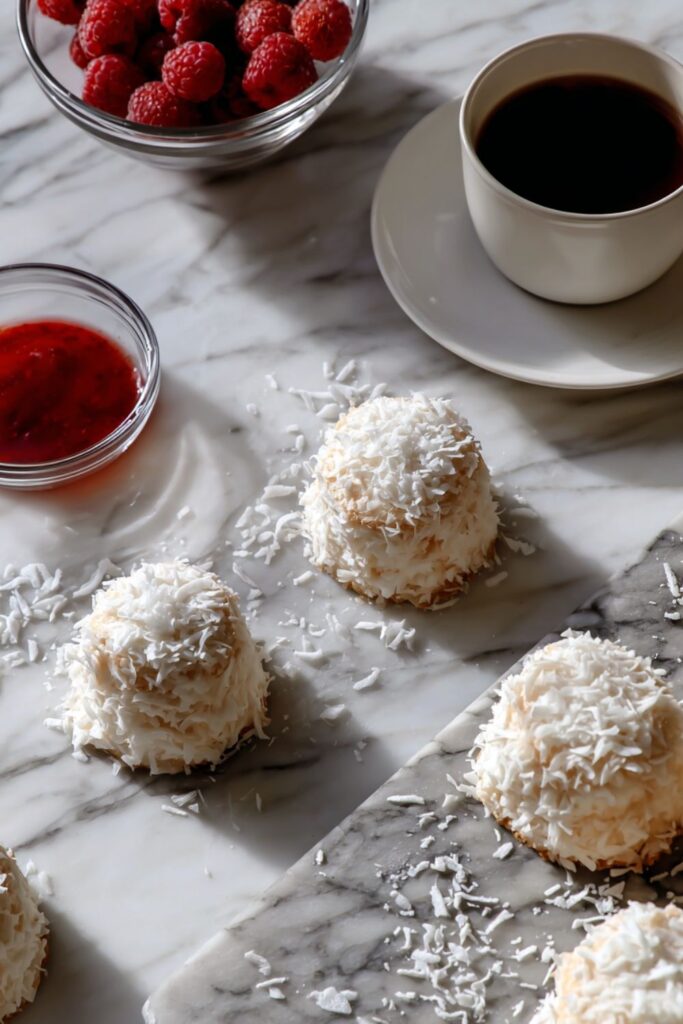 Mini Angel Food Cakes with Marshmallow Frosting Recipe