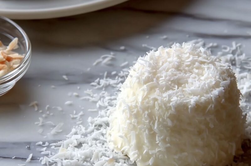 Mini Angel Food Cakes with Marshmallow Frosting Recipe