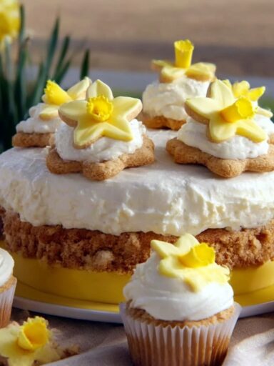 No-Bake Daffodil Cake Recipe