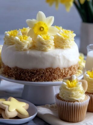 No-Bake Daffodil Cake Recipe