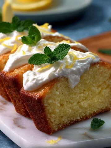 Pound Cake with Lemon Cream Recipe