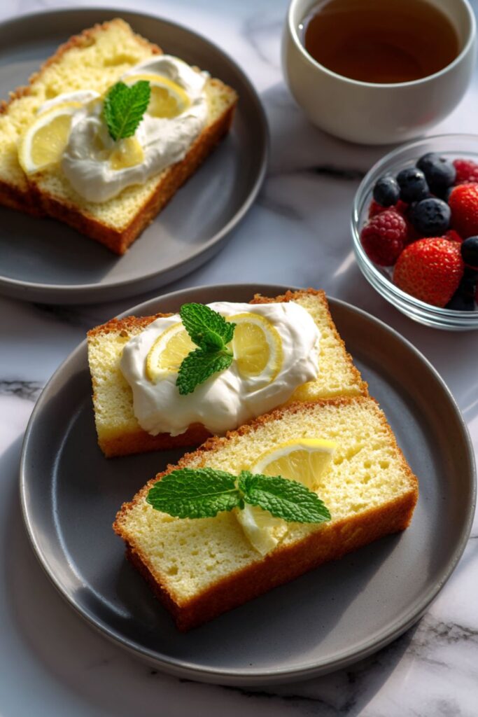 Pound Cake with Lemon Cream Recipe