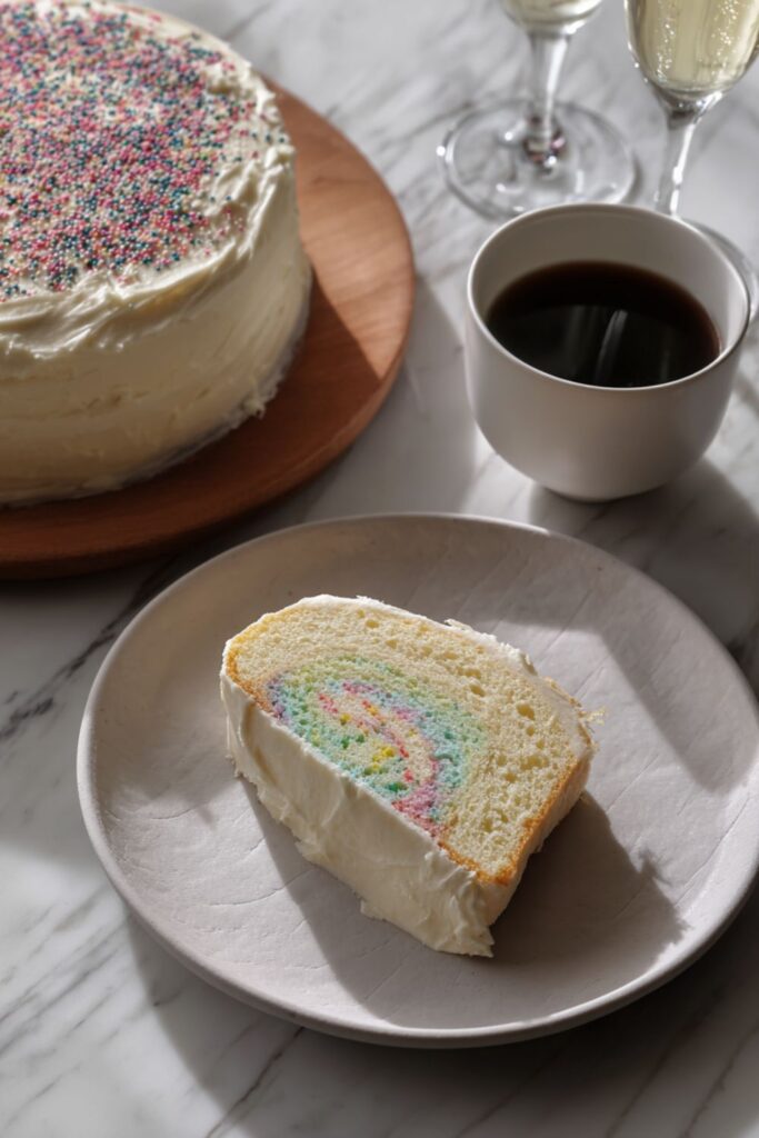 Rainbow Vertical Cake Recipe