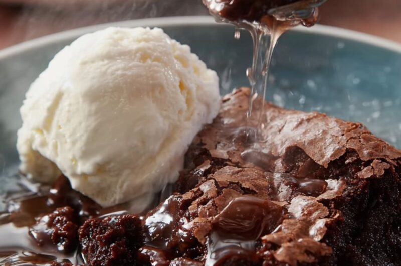 Slow Cooker Gooey Brownie Cake Recipe