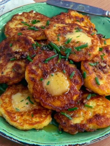 Corn Cakes with Walnuts and Sage Recipe