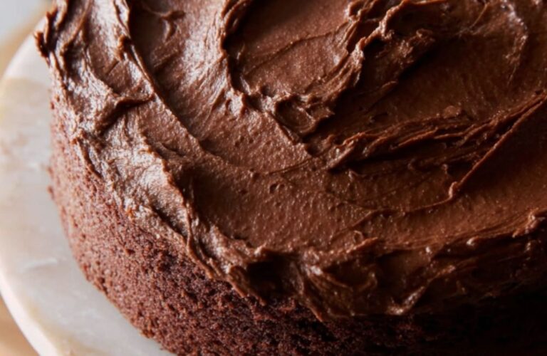 Yellow Cake with Chocolate Buttercream Frosting Recipe