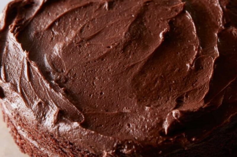 Yellow Cake with Chocolate Buttercream Frosting Recipe