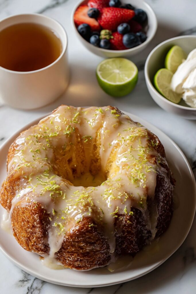 Kyle’s Lemon Pound Cake With Reba’s Royal Glaze Recipe