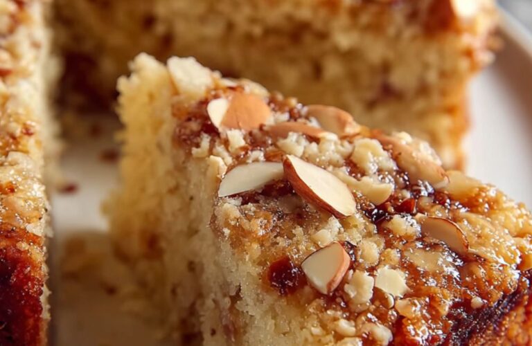Almond, Pine Nut, Apricot Crumb Cake Recipe