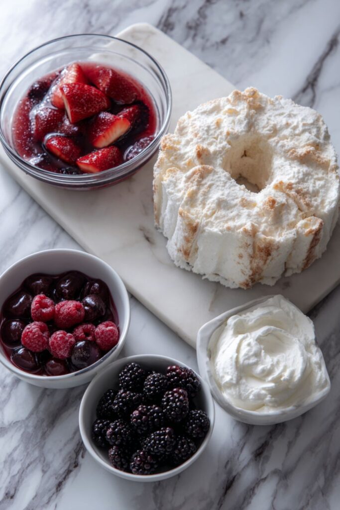 Angel Food Cake and Berries Recipe