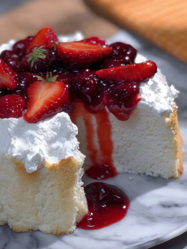Angel Food Cake and Berries Recipe