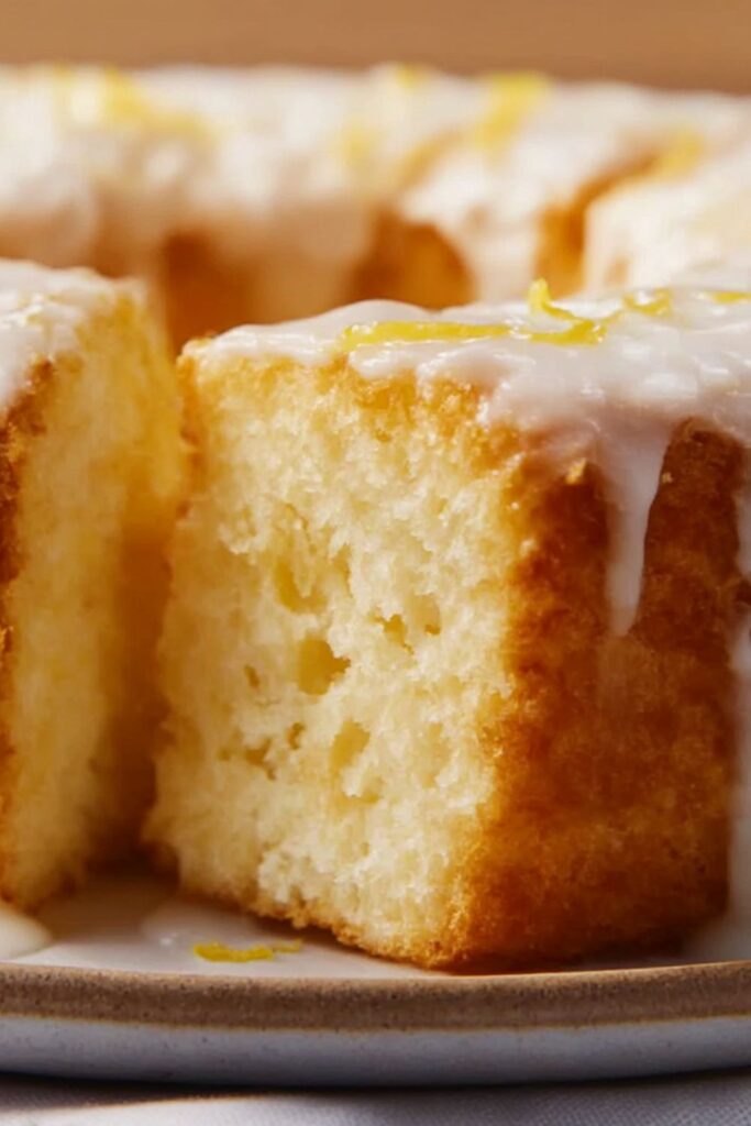 Angel Food Cake with Lemon Honey Yogurt Sauce Recipe