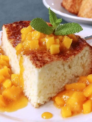 Angel Food Cake with Mangoes Recipe