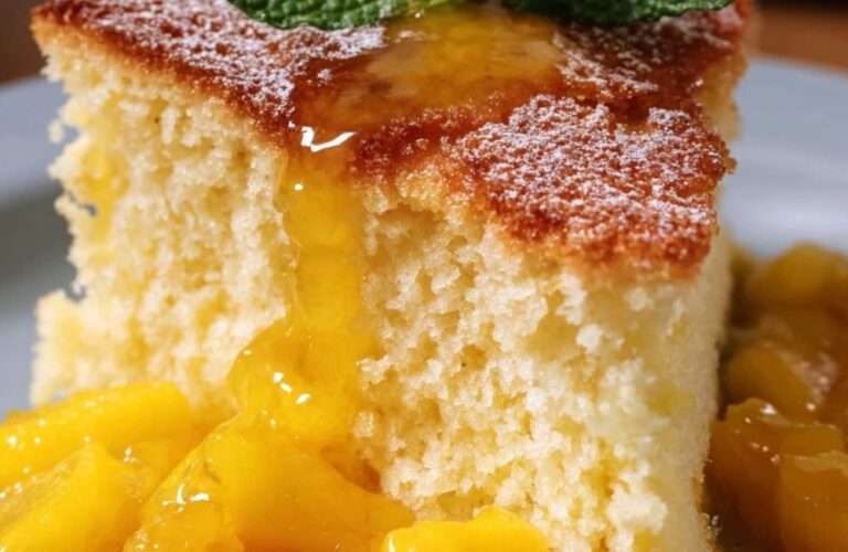Angel Food Cake with Mangoes Recipe