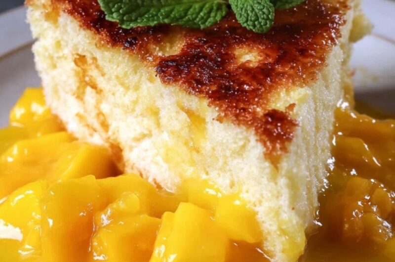 Angel Food Cake with Mangoes Recipe