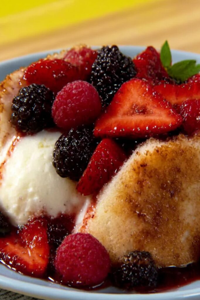 Angelic Cake and Berries Recipe