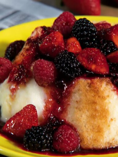 Angelic Cake and Berries Recipe