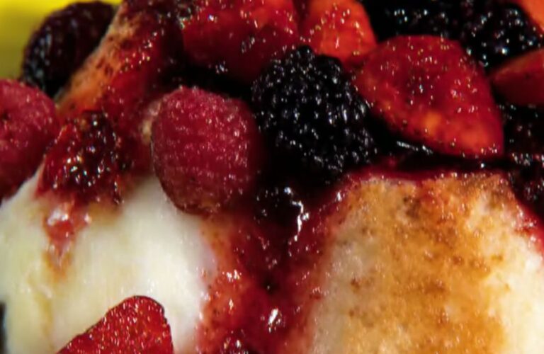 Angelic Cake and Berries Recipe