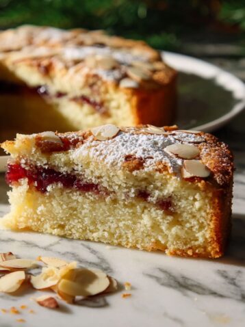 Basque Cake with Cherry Preserves Recipe