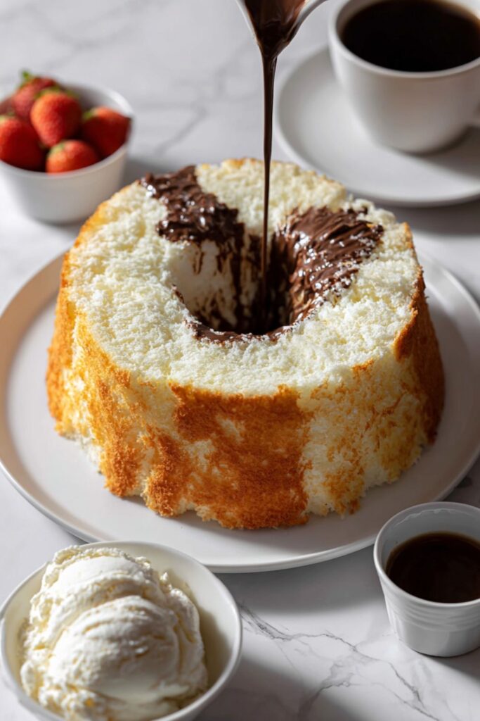 Black and White Angel Food Cake Recipe