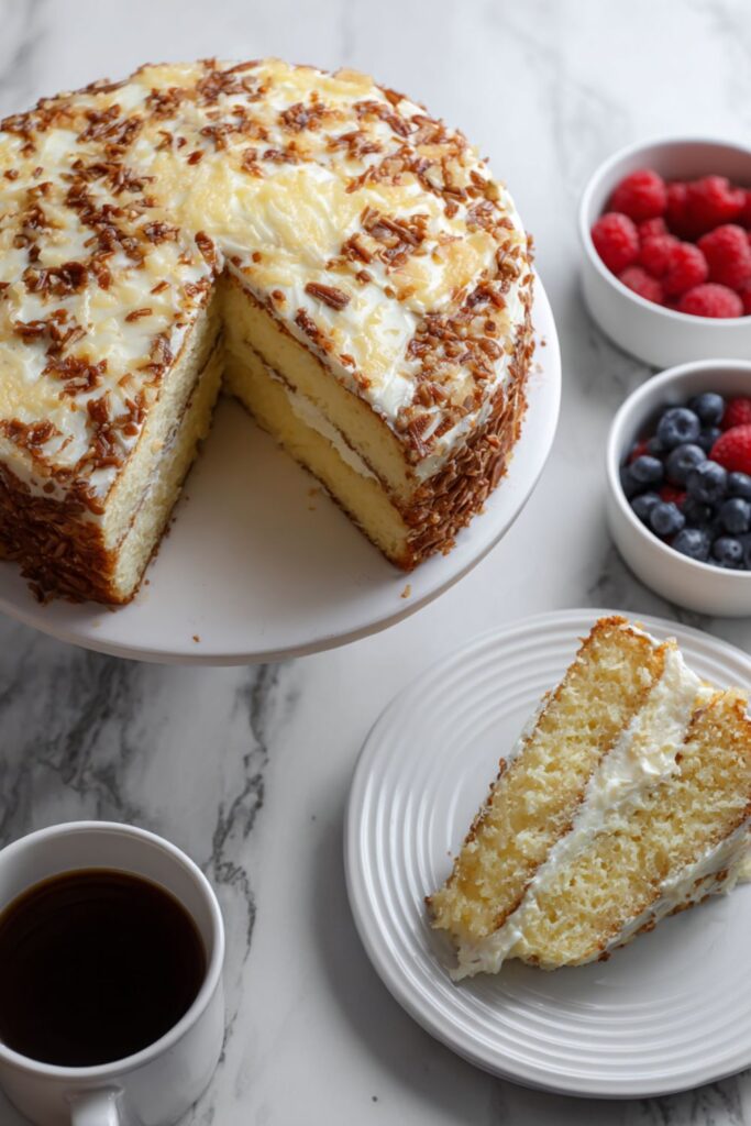 Italian Cream Cake (From Beth Lott’s Mom) Recipe