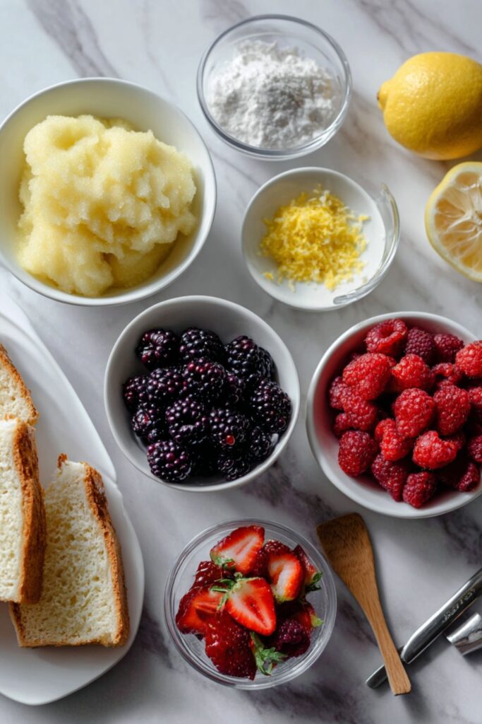 Angelic Cake and Berries Recipe