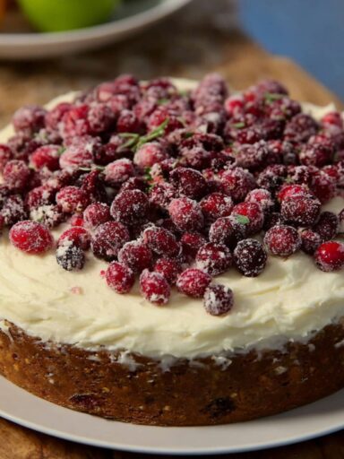 Cranberry Meringue Cake Recipe