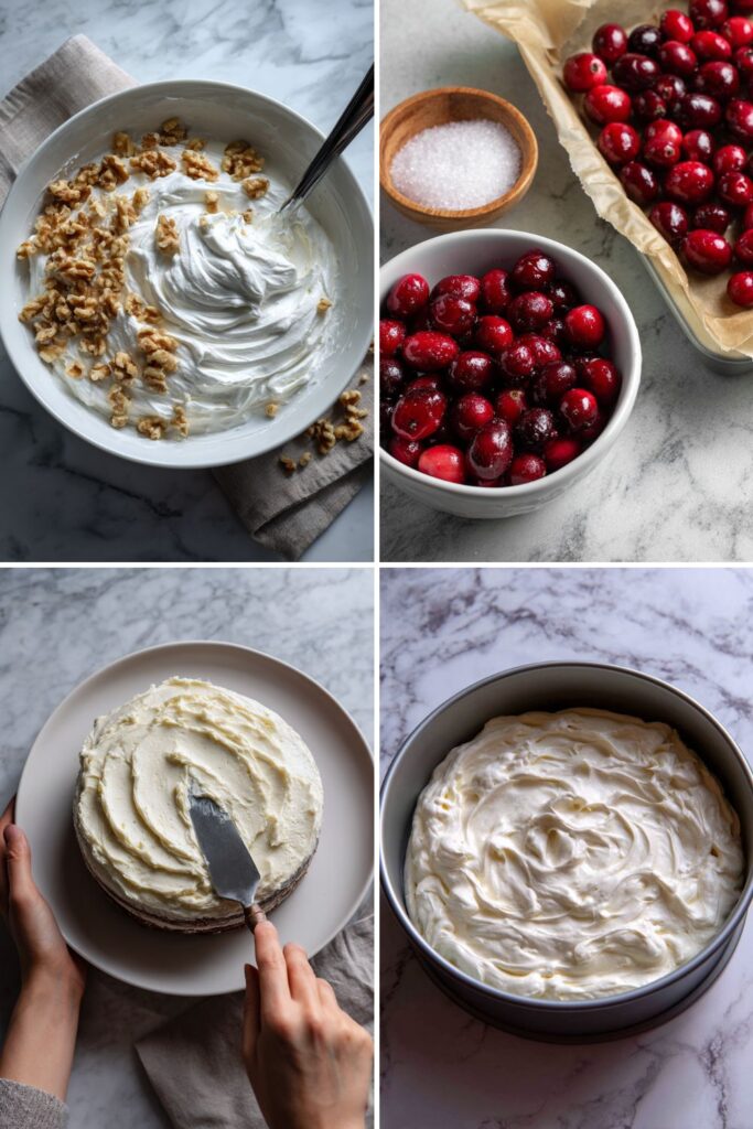 Cranberry Meringue Cake Recipe