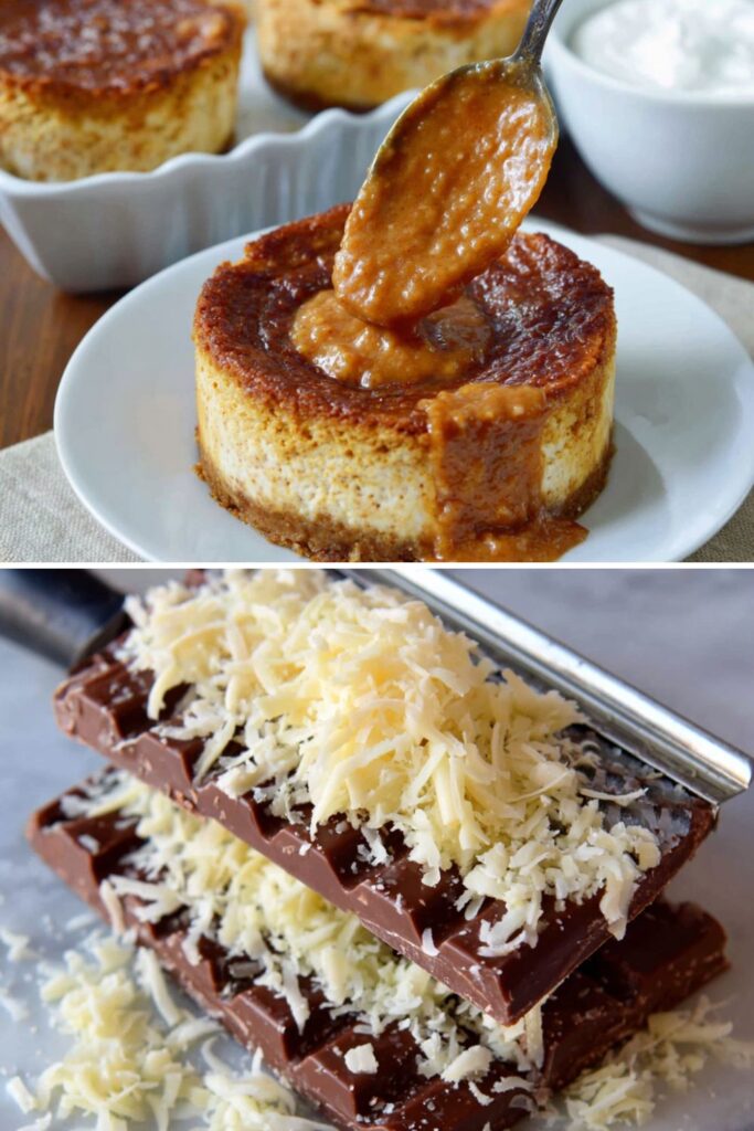 Espresso Cakes with Pumpkin Filling and White Chocolate Curls Recipe