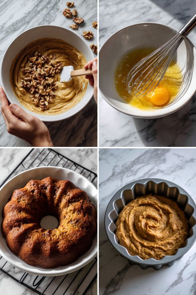 Pumpkin Nut Cake With Maple Glaze Recipe