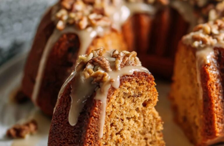 Pumpkin Nut Cake With Maple Glaze Recipe