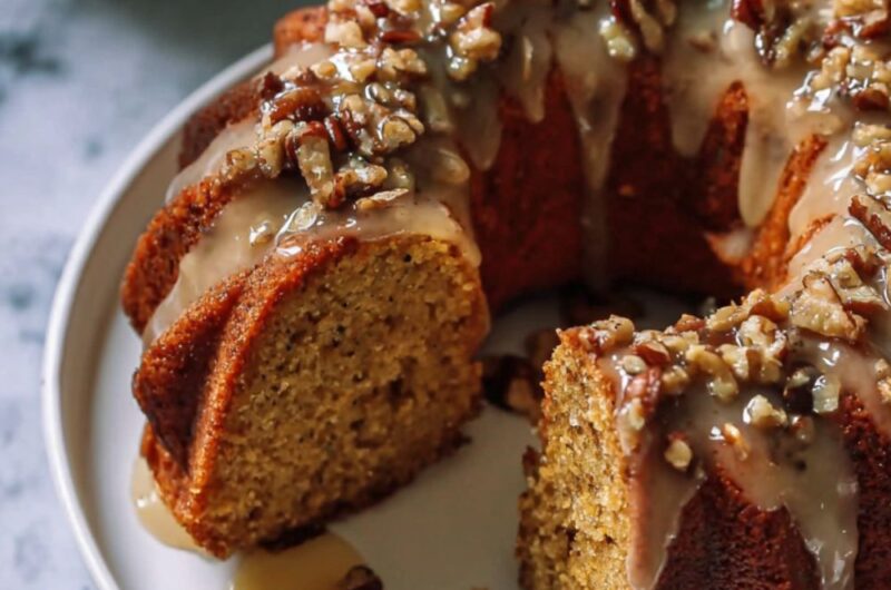 Pumpkin Nut Cake With Maple Glaze Recipe
