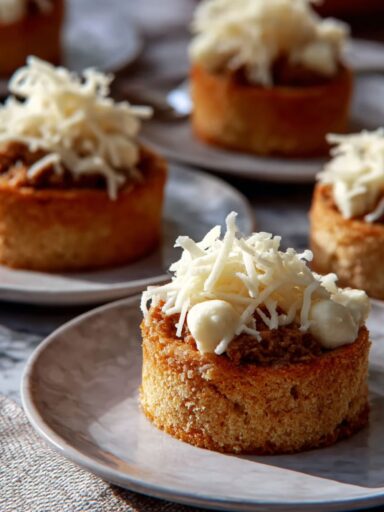Espresso Cakes with Pumpkin Filling and White Chocolate Curls Recipe