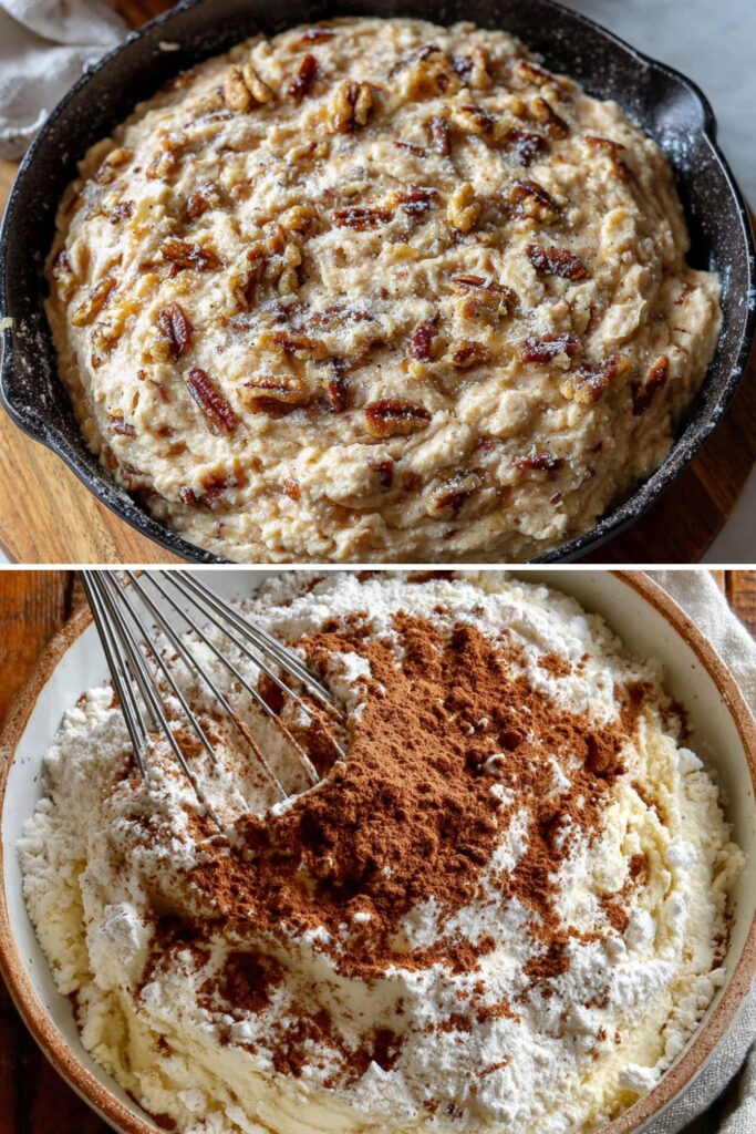 Apple-Cinnamon-Walnut Skillet Cake Recipe