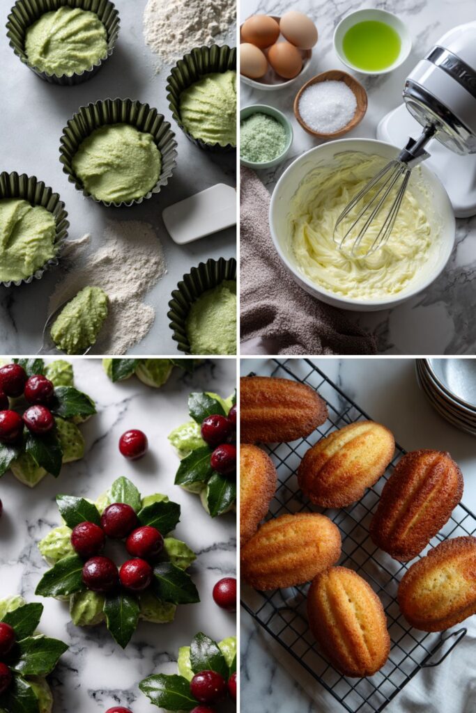 Madeleine Wreath with Sour Cherry Mousse Recipe