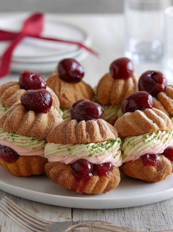 Madeleine Wreath with Sour Cherry Mousse Recipe