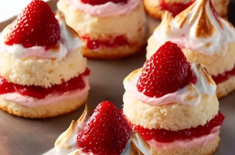 Mini Toasted Strawberry Shortcakes Recipe