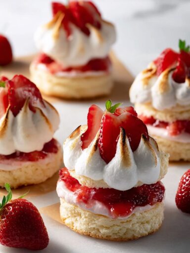 Mini Toasted Strawberry Shortcakes Recipe