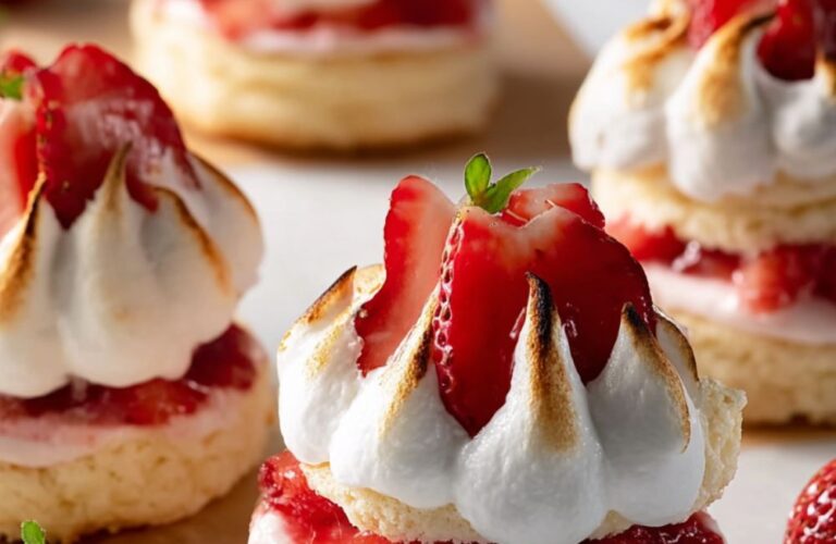 Mini Toasted Strawberry Shortcakes Recipe