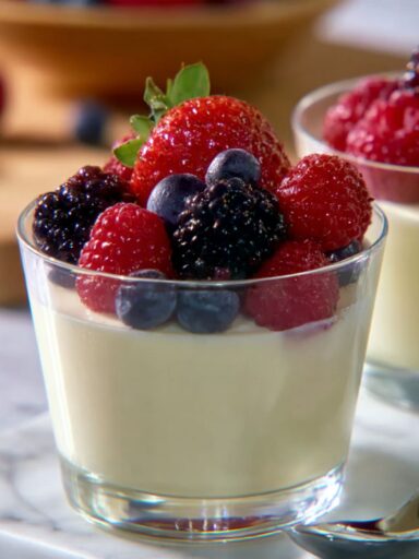 Panna Cotta with Fresh Berries Recipe