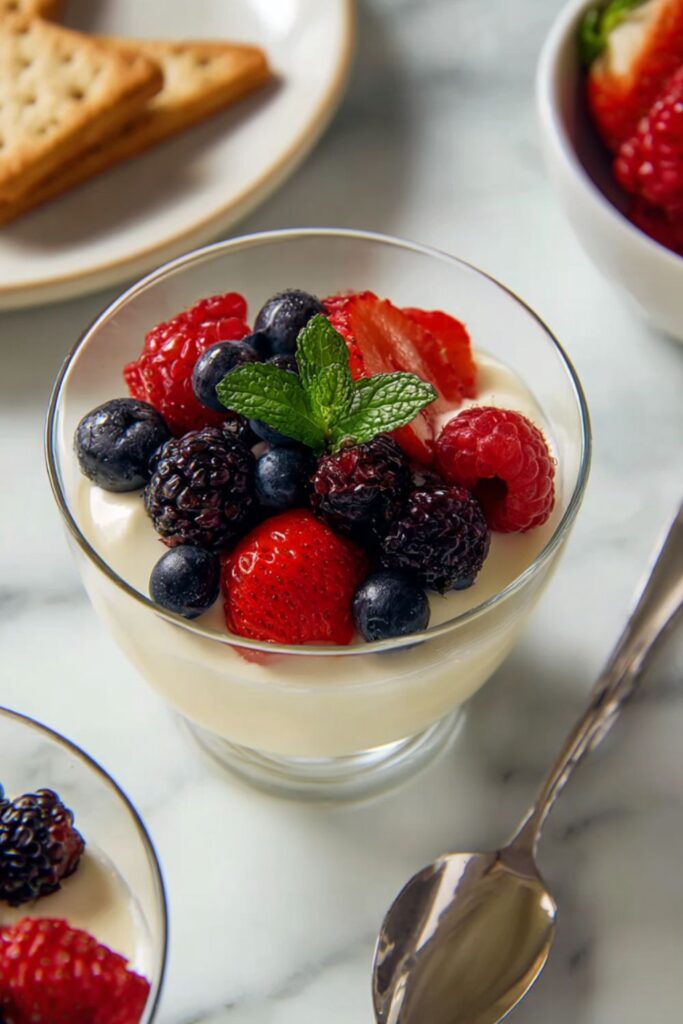 Panna Cotta with Fresh Berries Recipe
