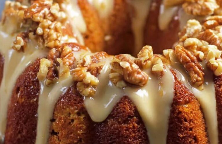 Pumpkin Nut Cake With Maple Glaze Recipe