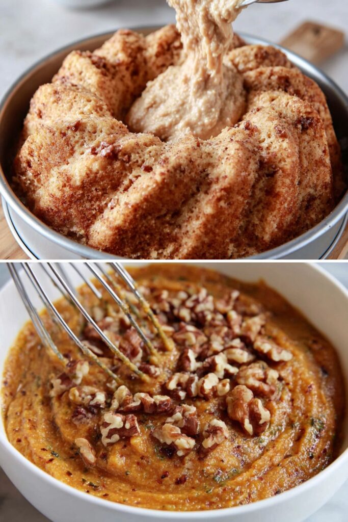 Pumpkin Nut Cake With Maple Glaze Recipe